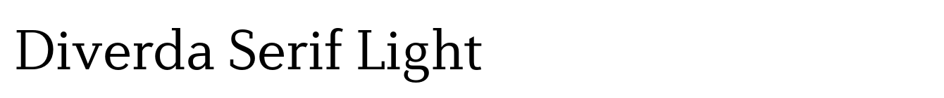 Diverda Serif Light